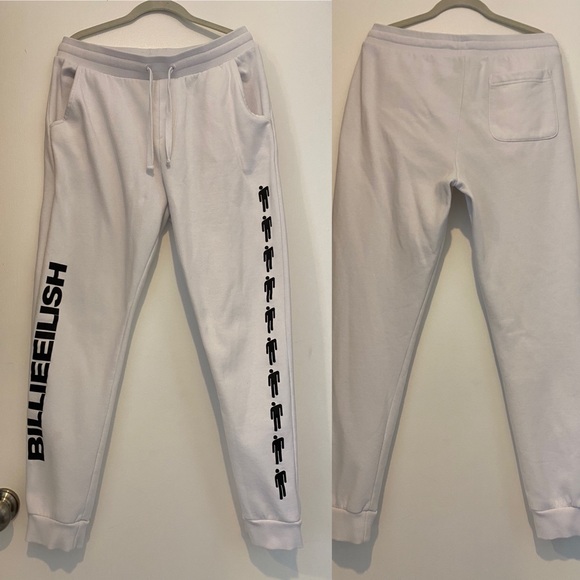 Billie Eilish Blohsh Sweatpants Large✨2019 Lash Music Inc. Made in China. - Picture 1 of 5